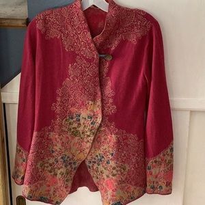 Beautiful IVKO size small sweater with lovely floral pattern